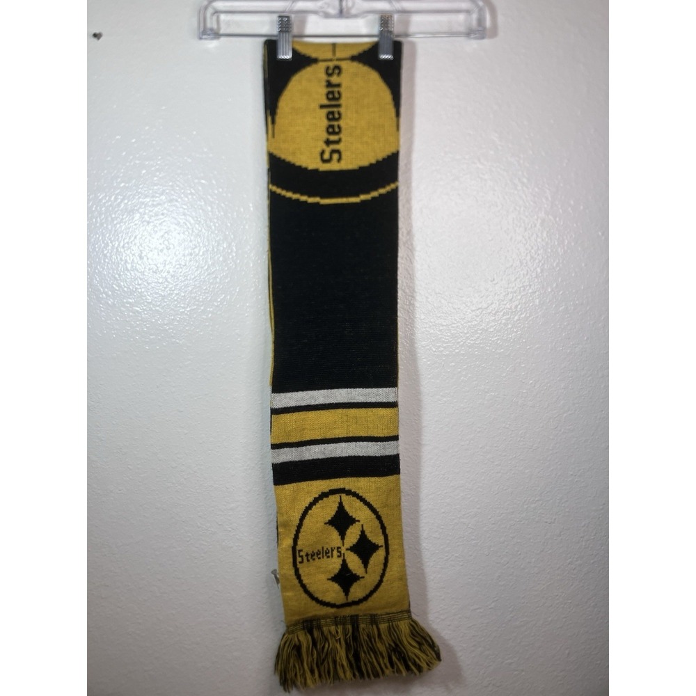 Forever‎ Collectibles Pittsburgh Steelers Black & Gold  7 x 64 Scarf